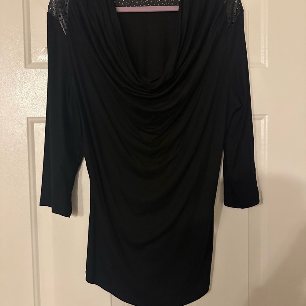 Elegant Black Women's Top